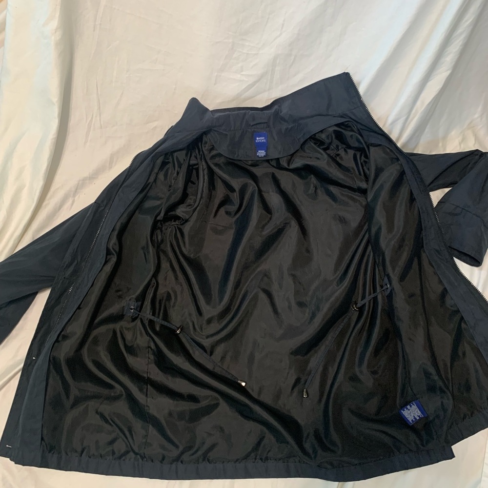 Basic Editions, Size Medium, Black, Windbreaker J… - image 7